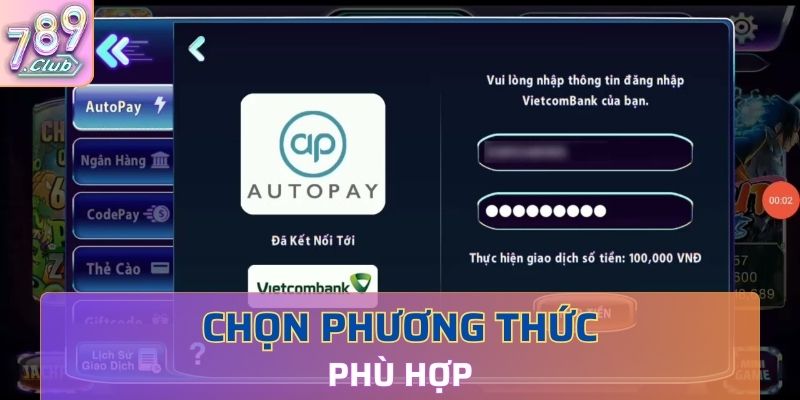 Sử dụng các phương thức rút tiền nhanh chóng nhất